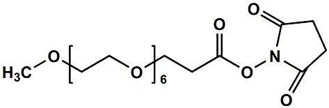 874208-92-1,mPEG6-CH2CH2COONHS Ester,甲氧基六聚乙二醇琥珀酰亚胺丙酸酯